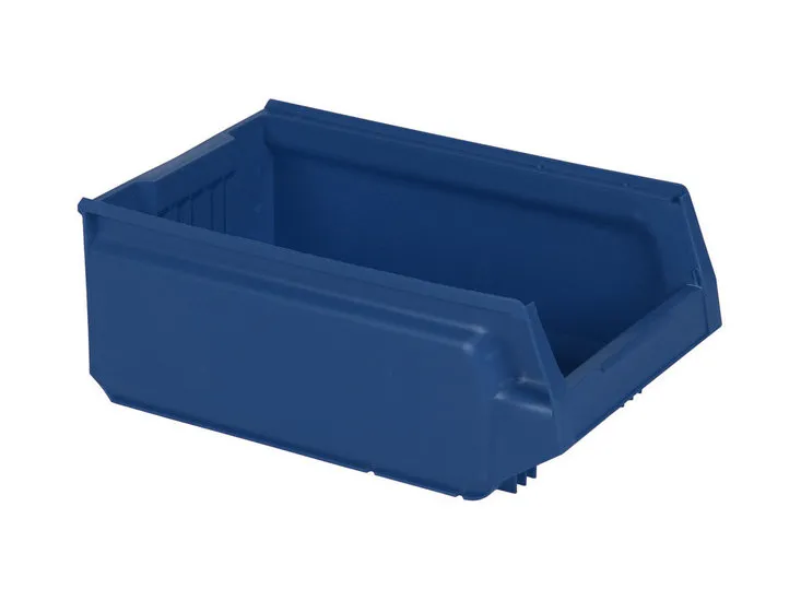 Sichtlagerkasten aus Kunststoff - 500 x 310 x H 200 mm - Blau