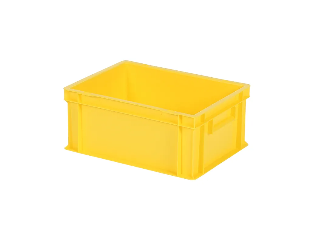 Stacking bin / bin for plates - 400 x 300 x H 175 mm - yellow (smooth base)