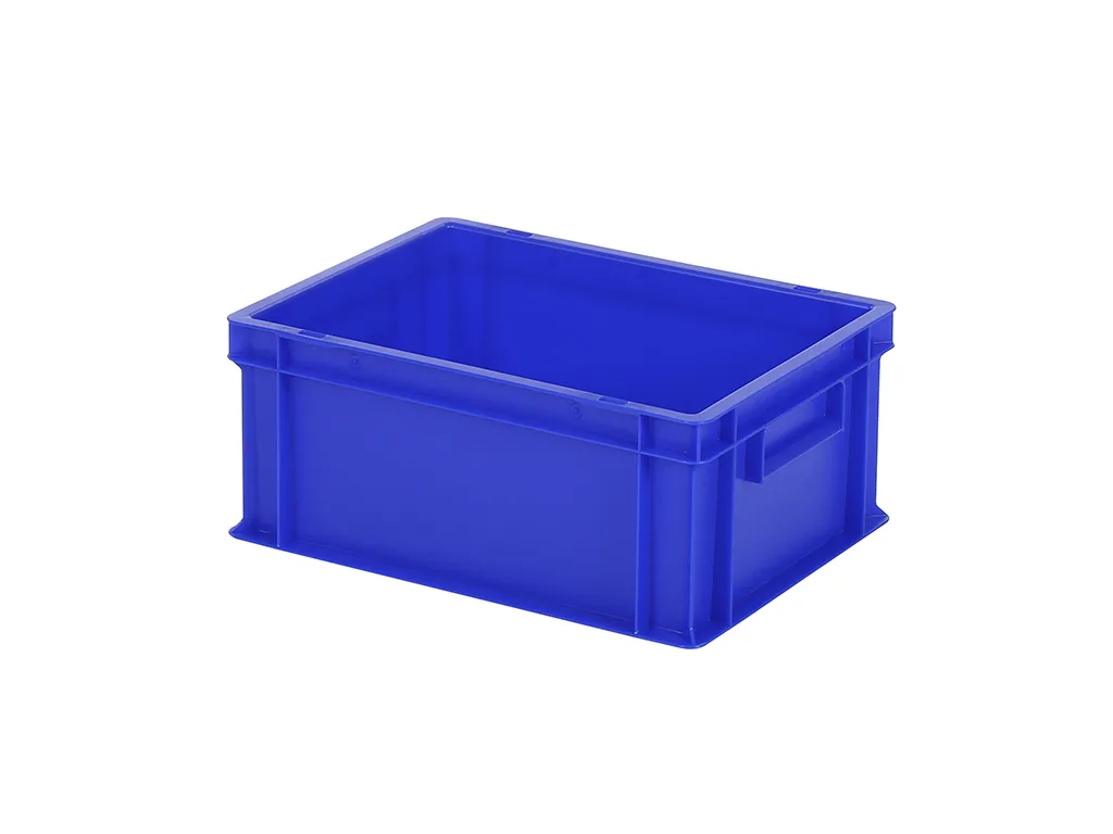 Bac gerbable / bac à assiettes - 400 x 300 x H 175 mm - Bleu (fond lisse)