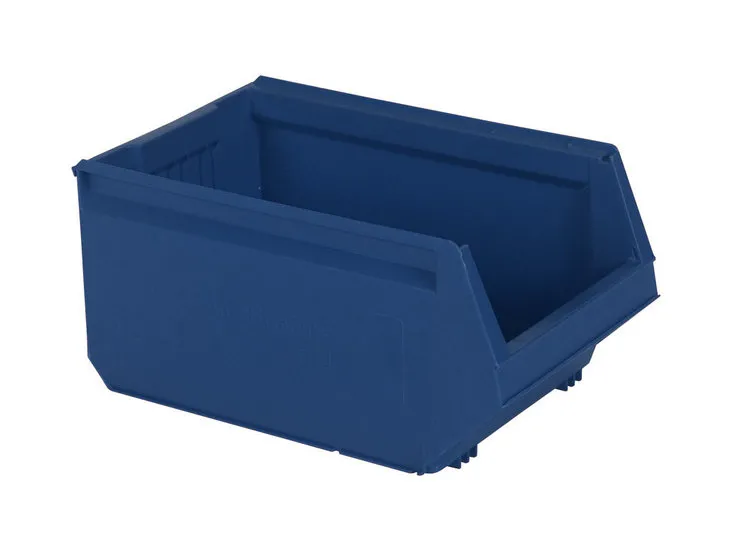 Sichtlagerkasten aus Kunststoff - 500 x 310 x H 250 mm - Blau