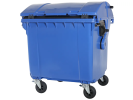 Müllgroßbehälter 1100 Liter 4-Rad Runddeckel blau