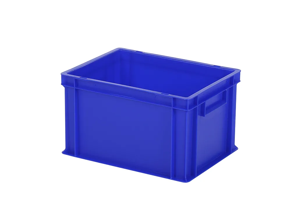 Stacking bin / bin for plates - 400 x 300 x H 236 mm - blue (smooth base)