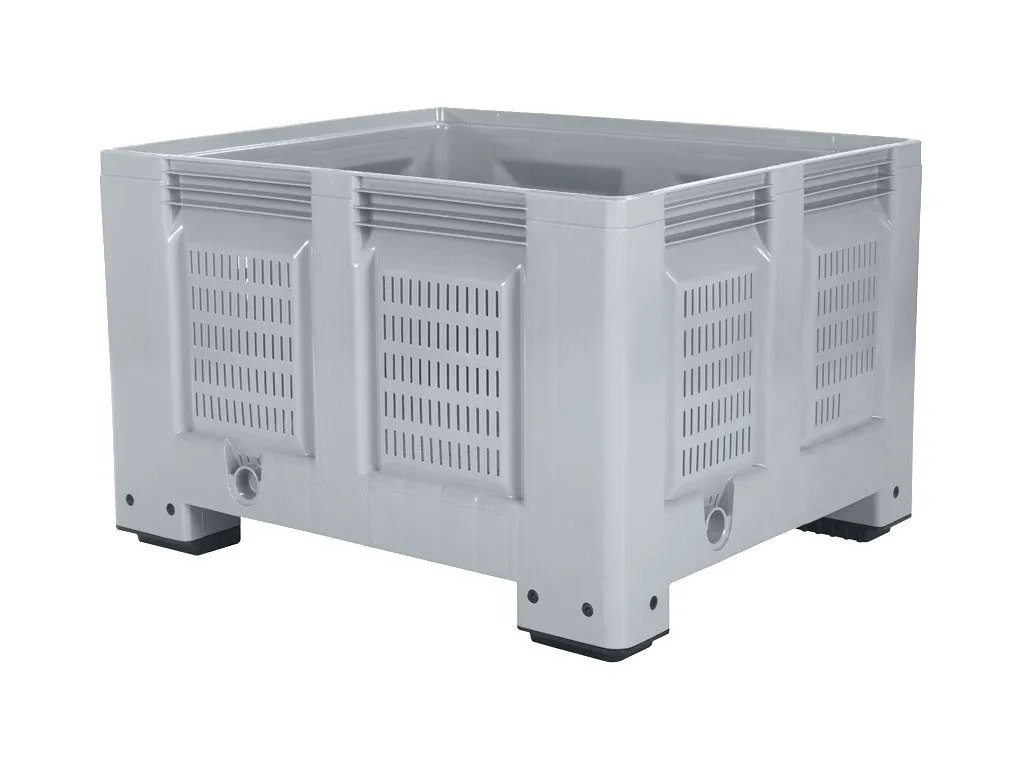 BIG BOX Kunststoff Palettenbox - 1200 x 1000 mm - durchbrochen - auf 4 Füßen
