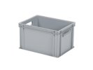 Bac gerbable / bac &agrave; assiettes - 400 x 300 x H 236 mm - Gris - poign&eacute;es ouvertes