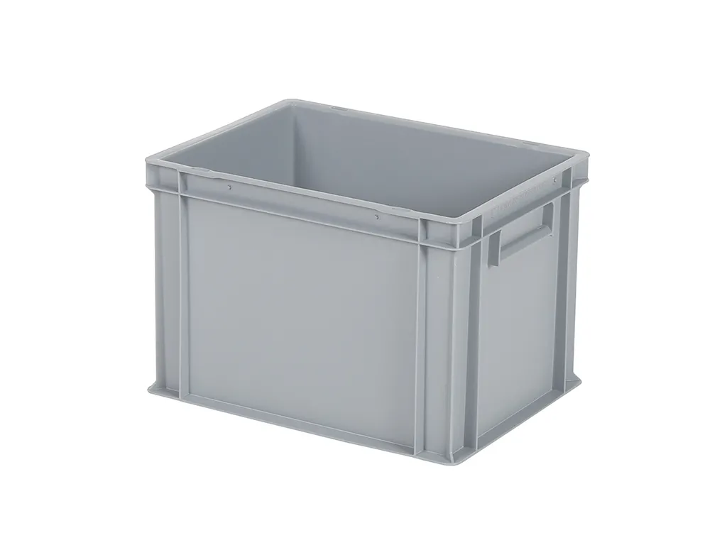 Stacking bin / bin for plates - 400 x 300 x H 280 mm - grey (reinforced base)