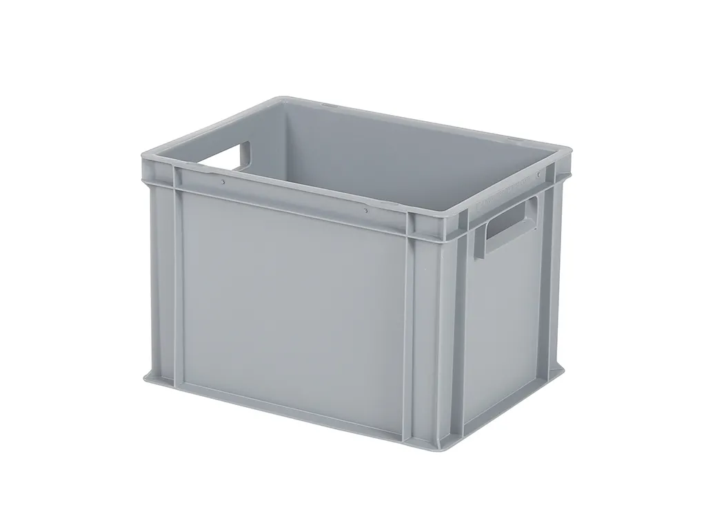 Stacking bin / bin for plates - 400 x 300 x H 280 mm - grey (reinforced base)