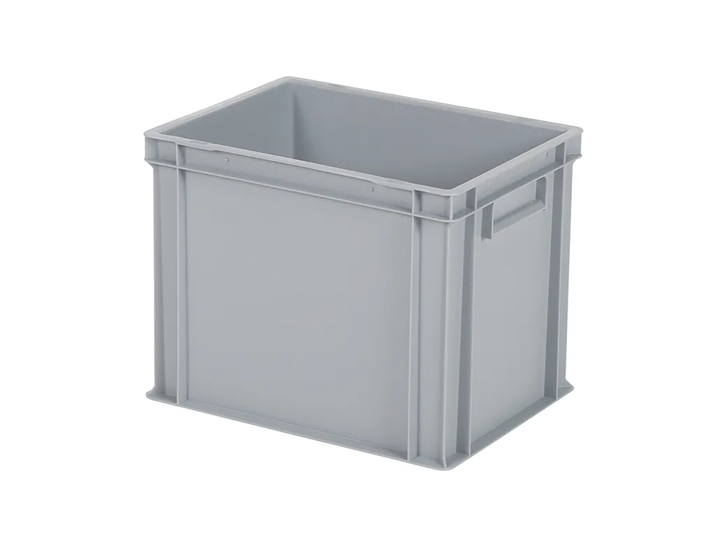 Stacking bin / bin for plates - 400 x 300 x H 320 mm - grey (reinforced base)