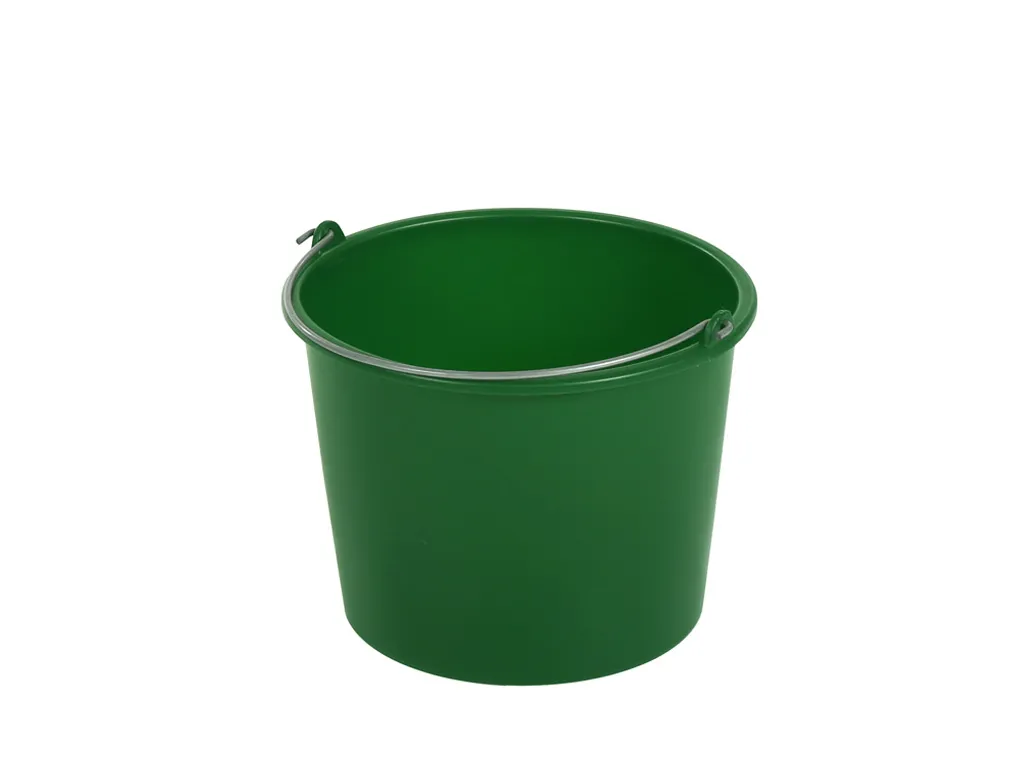 Bucket 12 litre - normal duty - green