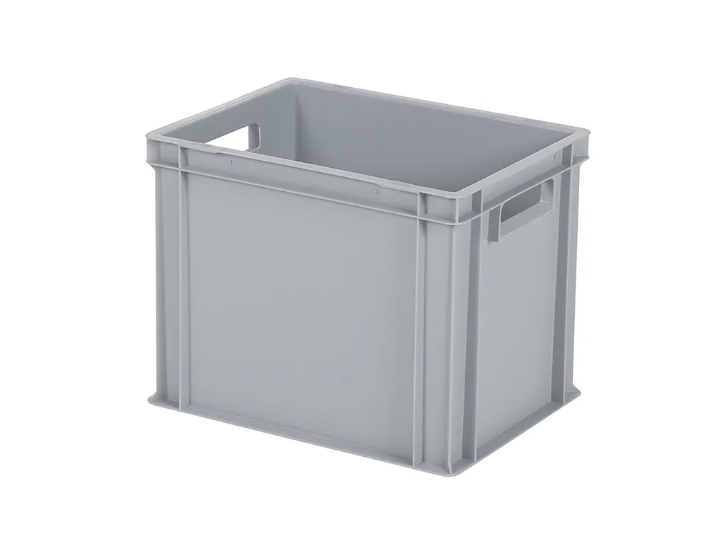 Stacking bin / bin for plates - 400 x 300 x H 320 mm - grey (reinforced base)