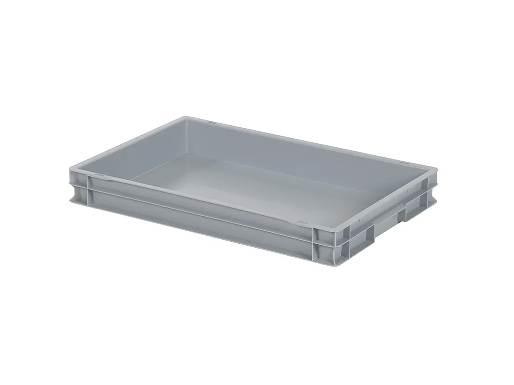 Stacking bin / drip tray - 600 x 400 x H 75 mm - grey (smooth base)
