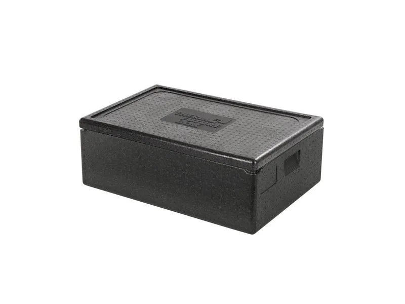Isolatiebox met deksel - 685 x 485 x H 260 mm - stapelbaar - inwendig Euronorm formaat