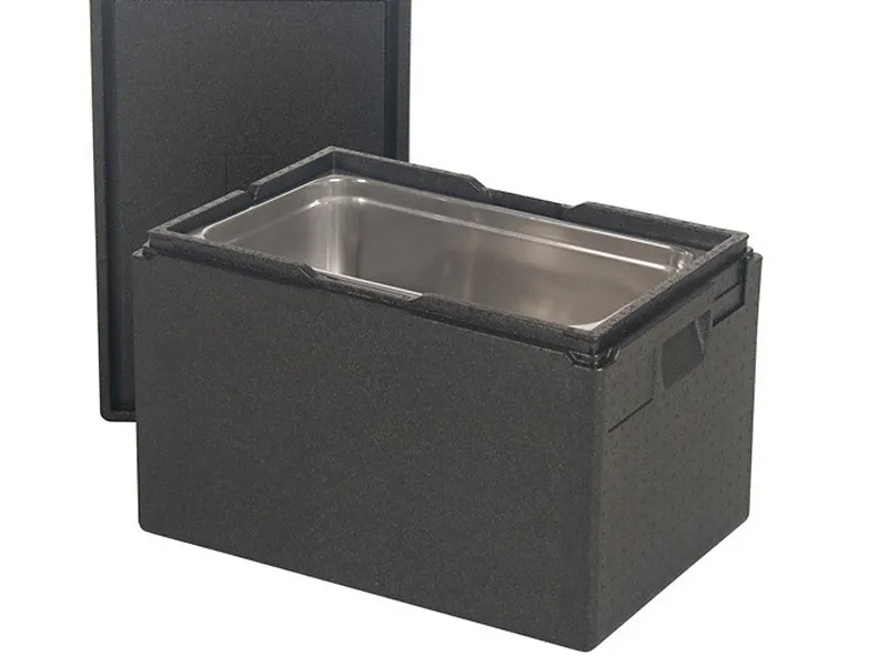 Isolatiebox met deksel - 600 x 400 x H 320 mm - stapelbaar - inwendig Gastronorm formaat