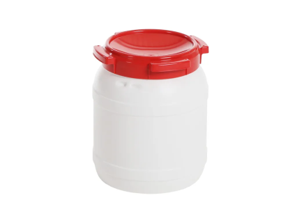 Tonne mit Drehverschluß 15,4 liter weiß/rot