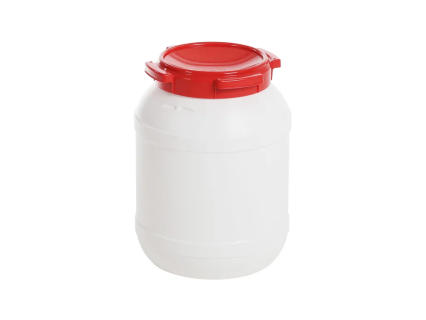 Weithalsfass 26 Liter Ø316xH425mm weiß/rot