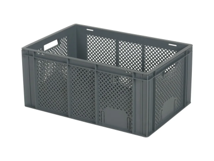 Bac gerbable 600x400xH274mm ajou. gris