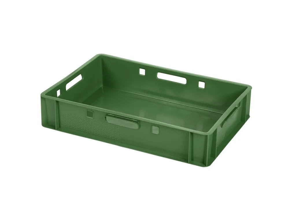 Stacking bin E1 - green - 600 x 400 x H 125 mm