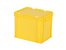 Dekselbak - 400 x 300 x H 335 mm - versterkte bodem - geel