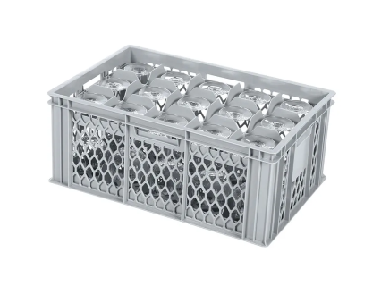 Casier &agrave; verres BASIC - 600 x 400 x H 250 mm pour 15 verres - ht. de verre max. 222mm - &Oslash; max. 106mm